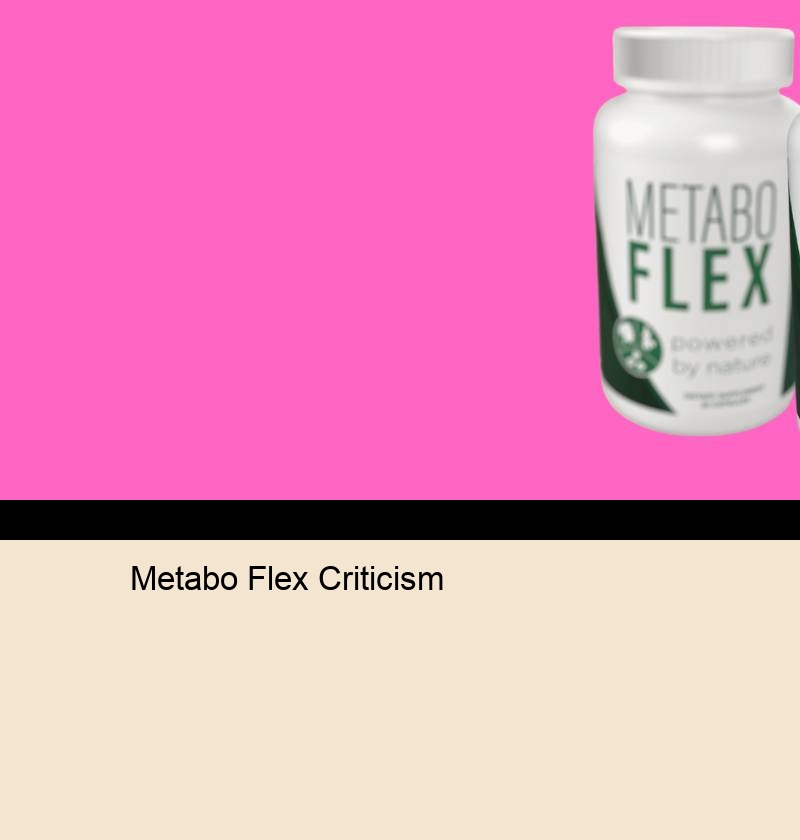 Metabo Flex Criticism